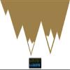 CLICKANDPRINT Mountains / Flip-Image Sticker, 110 x 28.2 cm, Gold Mirror-Gloss Vinyl view 1