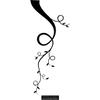 CLICKANDPRINT Tree Vine Wall Decal, 210 x 82.8 cm, Black view 1