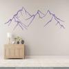 CLICKANDPRINT Mountain Silhouette Wall Decal, 50 x 13.5 cm, Lavender view 2