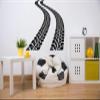 CLICKANDPRINT Tire Tracks Wall Decal, 170 x 113.3 cm, Copper view 2