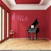 CLICKANDPRINT Music Notes Wall Decal, Light Pink, 90 x 31.1 cm view 2