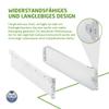 Amig Set of 2 Mod. 30 Metal Drawer Slides with Rollers, White Steel, 86 x 400 mm view 4