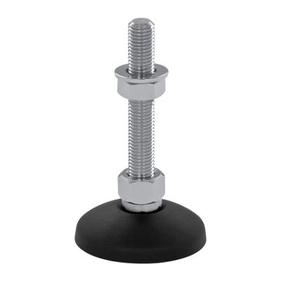 Schwaderer Adjustable Machine/Leveling/Swivel Foot KF 60, M20x250, Ø59 mm