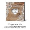 Laser-Cut Wedding Menu Cards (40 pcs) - Rustic Wood Look with White Lace view 3