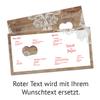 Laser-Cut Wedding Menu Cards (40 pcs) - Rustic Wood Look with White Lace view 4