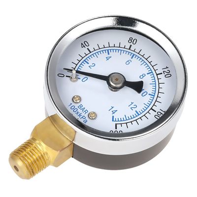 MagiDeal 1.5" Side-Mount Pressure Gauge, 1/8" NPT, 0–200 PSI