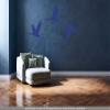 CLICKANDPRINT Crane Wall Decal, 260 x 104.8 cm, Royal Blue view 2
