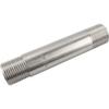 Threaded Extension Double Nipple, Pipe Nipple Similar to EN 10241 / DIN 2982, Brass/Nickel-Plated Stainless Steel (SS - R 2" - 130 mm) view 1