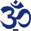 CLICKANDPRINT Om Symbol Sticker, 60 x 53.3 cm, Royal Blue view 1
