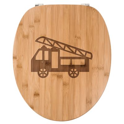 Mr. & Mrs. Panda Fire Truck Toilet Seat