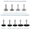 Schwaderer Adjustable Machine Leveling Foot JCMP 80 S, M24 x 120, Black view 3