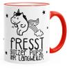 MoonWorks Unicorn Mug “Unicorns Eat Glitter Farts” Red view 1