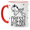 MoonWorks Unicorn Mug “Unicorns Eat Glitter Farts” Red view 2