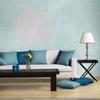 CLICKANDPRINT Live Laugh Love Wall Decal, 20 x 19.4 cm, Pastel Pink view 2