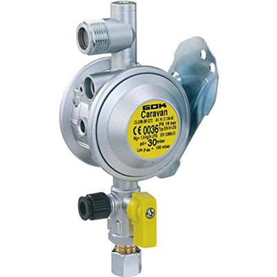 Wall-Mounted Low-Pressure Gas Regulator with Test Valve