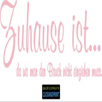 CLICKANDPRINT “Home Is…” Wall Decal, 310 x 80.8 cm, Pastel Pink
