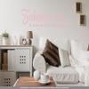 CLICKANDPRINT “Home Is…” Wall Decal, 310 x 80.8 cm, Pastel Pink view 2