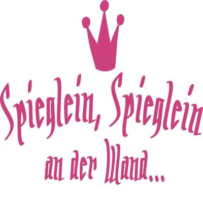CLICKANDPRINT “Mirror, Mirror” Wall Sticker, 150 x 100.2 cm, Pink