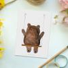 Mr. & Mrs. Panda Bear Swing Postcard – Sympathy, Comfort, Love, Teddy view 2