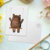 Mr. & Mrs. Panda Bear Swing Postcard – Sympathy, Comfort, Love, Teddy view 3