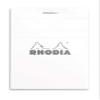 Rhodia No. 11 Staple-Bound Notebook, A7, 5 x 5 Grid, White view 1