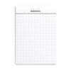 Rhodia No. 11 Staple-Bound Notebook, A7, 5 x 5 Grid, White view 2