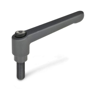 Ganter GN 300-78-M8-20-SW Adjustable Clamping Lever, 78 mm, M8