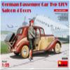 MiniArt 38008 1:35 German Type 170V 4-Door Sedan Plastic Model Kit view 1