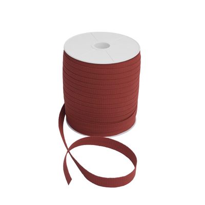 LYSEL Acrylic Binding Tape for Bags or Sun Sails, 25 mm, Reddish Brown, 8 m