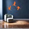 CLICKANDPRINT Crane Wall Decal, 50 x 20.1 cm, Pastel Orange view 2