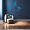 CLICKANDPRINT Crane Wall Sticker, 30 x 12.1 cm, Light Blue view 2