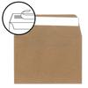 50 Vintage Kraft Envelopes, DIN B6, 125 x 176 mm, Brown, 120 gsm, Self-Seal view 2