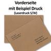 50 Vintage Kraft Envelopes, DIN B6, 125 x 176 mm, Brown, 120 gsm, Self-Seal view 4