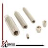 M8 x 30 mm Hex Socket Set Screws with Dog Point, 50-Pack, A2 Stainless Steel, DIN 915 (ISO 4028) view 2