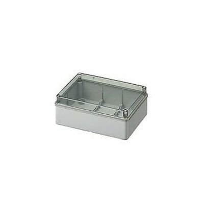 Smooth-Sided Enclosure IP56 with Transparent Cover, 190 x 140 x 70 mm
