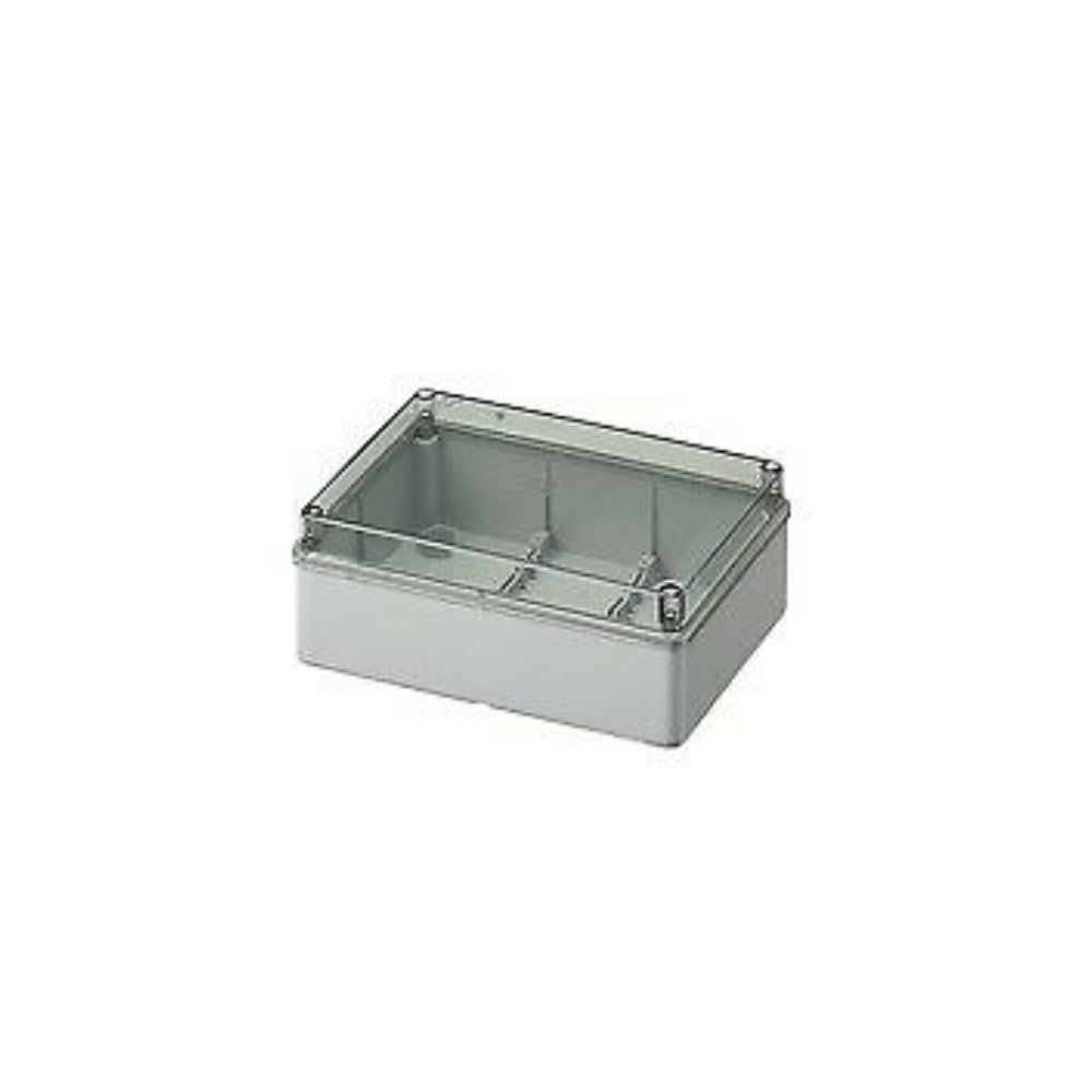 Smooth-Sided Enclosure IP56 with Transparent Cover, 190 x 140 x 70 mm
