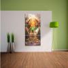 Pixxprint Glass Sphere with Background, 3-Piece Canvas Print, Total Size 120 x 80 cm, Ready-Stretched, Not a Poster view 3
