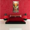 Pixxprint Glass Sphere with Background, 3-Piece Canvas Print, Total Size 120 x 80 cm, Ready-Stretched, Not a Poster view 4