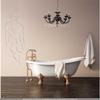CLICKANDPRINT Woman Silhouette Wall Sticker, 220 x 76.8 cm, Sand Gray view 2