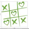 CLICKANDPRINT Tic-Tac-Toe Wall Sticker, 30 x 27.5 cm, Lime Green view 3