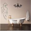 CLICKANDPRINT Female Silhouette Wall Decal, 230 x 80.3 cm, Dark Green view 2