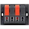 Goobay 5-Pack 4-Pole Audio Speaker Terminals, Red/Black view 1