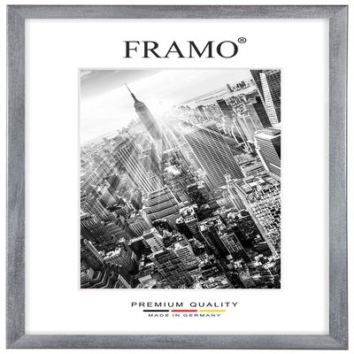 FRAMO Custom-Size Wooden Picture Frame 95 x 117 cm – Gray Washed