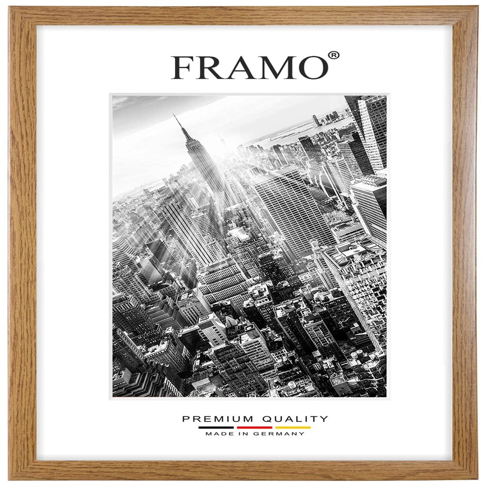 FRAMO Custom-Size Wood Picture Frame 65 x 40 cm – Rustic Oak