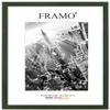 FRAMO Wooden Picture Frame 25 x 98 cm Made to Measure – Brushed Green | Size Selectable | Anti-Glare Acrylic Glass view 1