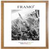 FRAMO Wooden Picture Frame 60 x 78 cm Made to Order - Rustic Oak | Color Selectable | Anti-Glare Acrylic Glass | For Puzzles, Photos & Posters view 1