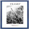 FRAMO Wooden Picture Frame 70 x 137 cm, Made to Measure, Wiped Dark Blue view 1