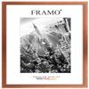 FRAMO Wooden Picture Frame 98 x 80 cm Custom Size - Copper Brown | Selectable Size | Includes Anti-Reflective Acrylic Glazing view 1