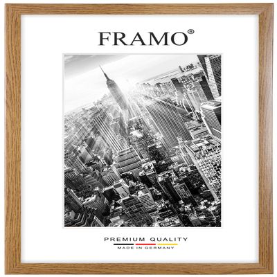FRAMO 35 mm Custom-Size Wood Picture Frame, 57 x 139 cm, Rustic Oak