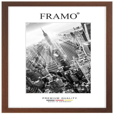 FRAMO Wooden Picture Frame 82 x 125 cm, Made to Measure – Wenge Brown